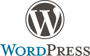 Logo WordPress, plateforme de création de sites web