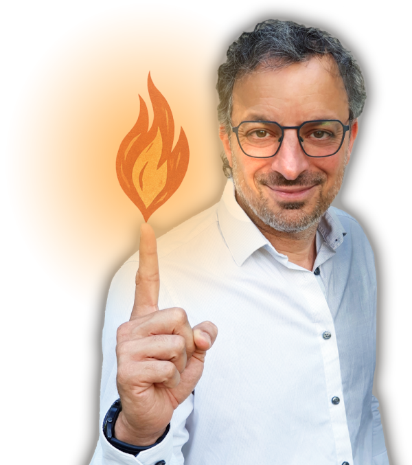 Grégory – Le Booster Digital Portrait de Grégory, expert en transformation digitale et fondateur du Booster Digital